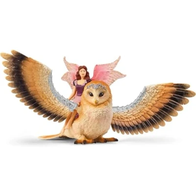 Abbildung von schleich BAYALA 70789 Fliegende Fee mit Funkel Eule Spielset Zauberhafte und Eulen Figur, Fantasievolles Elfen Spielset, Figuren Set ab 5 Jahren