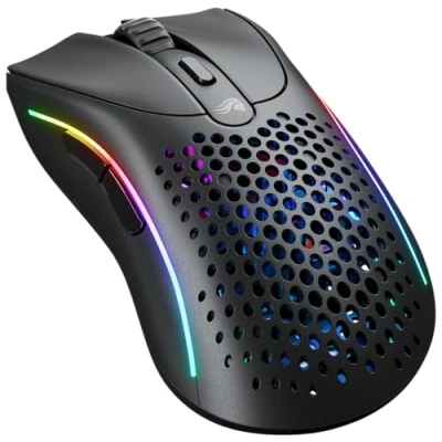Abbildung von Glorious Gaming Model D 2 Wireless Mouse superleicht 66g, bis zu 210h Batterie, 26K Opt. Sensor, 6 Program. Tasten, 80 Millionen Klicks, FPS, MMO, MOBA Mattschwarz