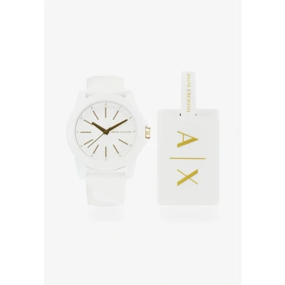 Abbildung von Armani Exchange SET Uhr, Damen, Größe: One Size, White
