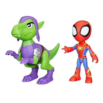 Abbildung von Marvel Spidey und Seine Super Freunde Dino Webs, Kobold Raptor Action Figurenset