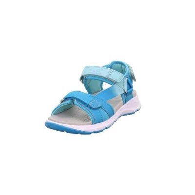 Abbildung von Superfit Criss Cross Sandale, Türkis/Hellgrün 8400, 38 EU