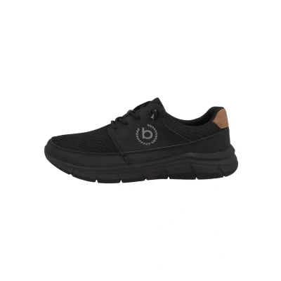 Abbildung von bugatti Sneaker aus Mesh, amtungsaktiver Turnschuh, elastische Schnürsenkel, Schwarz, 42 EU