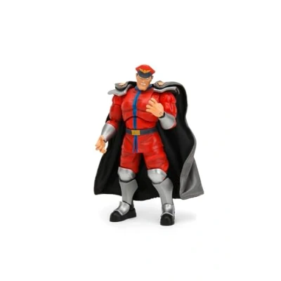 Abbildung von Jada Toys Street Fighter Figur M. Bison (15 cm) bewegliche Sammel und Actionfigur aus 2: The Final Challengers, mit alternativem Kopf, Händen Zubehör, ab 13 Jahre