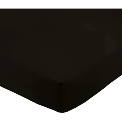 Abbildung von Amazon Basics Spannbettlaken, 180 x 200 30 cm, Mikrofaser, Spannbetttuch Matratzenhöhe bis Schwarz