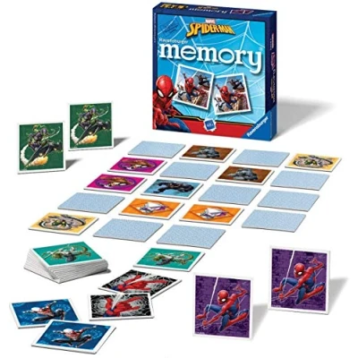 Abbildung von Ravensburger Marvel Spiderman Mini Memory Game Matching Picture Snap Pairs For Kids Age 3 Years and Up