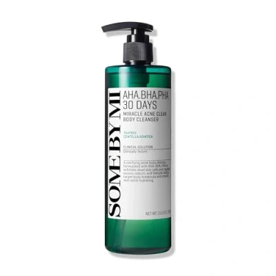 Abbildung von SOME BY MI AHA BHA PHA 30 Tage Miracle Acne Clear Körperreiniger 13,5 oz, 400 ml täglicher Reiniger für zu Akne neigende Haut Sanfter Peeling Effekt