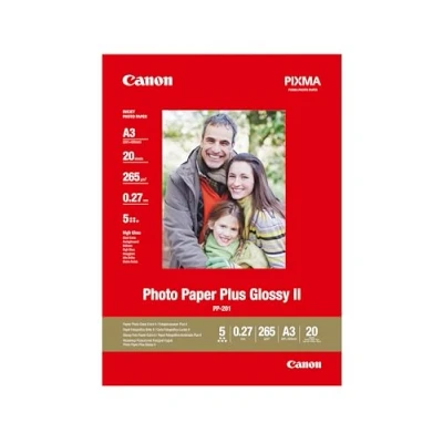 Abbildung von Canon Fotopapier PP 201 Glänzend DIN A3 20 Blatt Für Tintenstrahldrucker PIXMA Drucker (265 G/qm)
