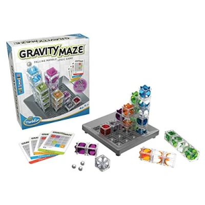 Abbildung von ThinkFun 76433 Gravity Maze das spannende Kugellabyrinth für Mädchen und Jungen ab 8 Jahren. Gehirntraining mit einer Kugelbahn im neuen Verpackungsdesign