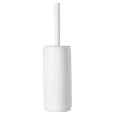 Abbildung von Zone Denmark Rim Klobürste, Toilettenbürste, Bürstengarnitur mit Bürste und Halter fürs Badezimmer, Stehend, Durchm. 10 cm, Höhe 38,2 Weiß