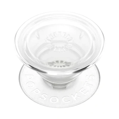 Abbildung von PopSockets: PopGrip Plant Ausziehbarer Sockel und Griff aus Pflanzlichen Materialien mit Austauschbarem Oberteil für Smartphones Tablets Clear