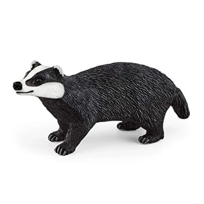 Abbildung von schleich 14842 Dachs, für Kinder ab 3+ Jahren, WILD LIFE Spielfigur, Schwarz