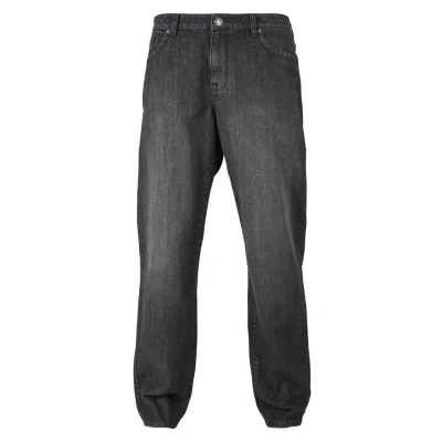 Abbildung von Urban Classics Loose FIT Jeans Straight Leg, Herren, Größe: 30x32, Real black washed