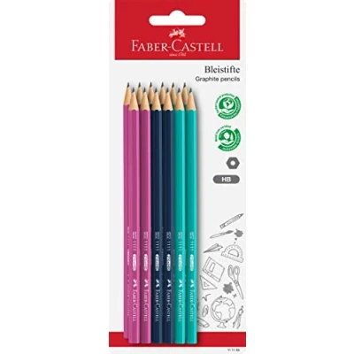 Abbildung von FABER CASTELL 111185 Bleistifte Set HB, 12 Stück im Blister, bruchsicher, für Kinder und Erwachsene