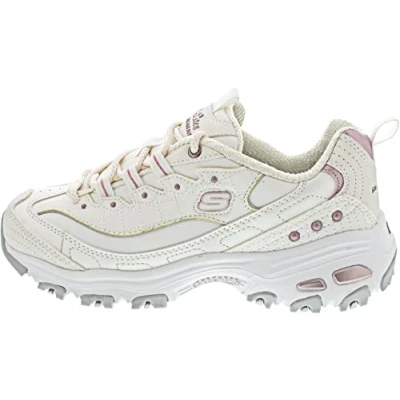 Abbildung von Skechers Damen Sneakers, White Duraleather Lavender Trim, 36 EU