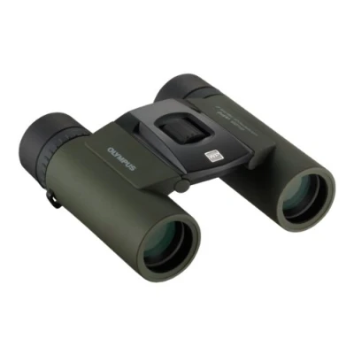 Abbildung von Olympus 8x25 WP II Fernglass (Wasserdicht, Beschlagsfrei, Staubschutz, 10 fache Vergrößerung), geeignet für Outdoor Einsätze, grün