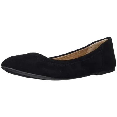 Abbildung von Amazon Essentials Damen Belice Ballerinas, Schwarz Mikro Wildleder, 38 EU Weit