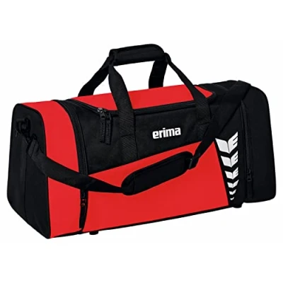 Abbildung von Erima Unisex Six Wings geräumige Sporttasche, rot/schwarz, M