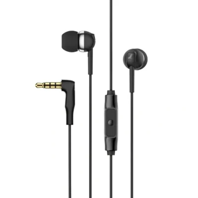 Abbildung von Sennheiser CX 80S In Ear Hörer mit integrierter Fernbedienung, schwarz, klein