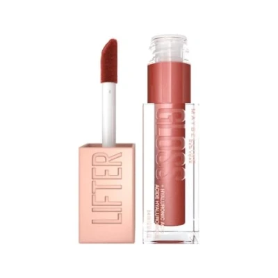Abbildung von Maybelline New York Glänzender Lipgloss für voller wirkende Lippen, Feuchtigkeitsspendend, Mit Hyaluronsäure, Lifter Gloss, Farbe: Nr. 16 Rust (Rot), 1 x 5,4 ml