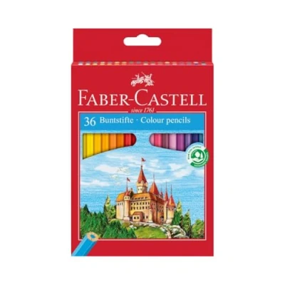 Abbildung von Faber Castell 120136 Farbstifte &quot;Castle&quot;, 36 Stifte im Etui und 1 Spitzer