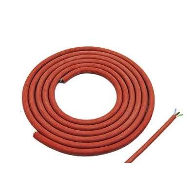 Abbildung von 3 Meter (m) Silikonkabel 3x1,5 mm² SiHF Hitzebeständige und flexible Silikonleitung Saunakabel Optimal für Saunaöfen 60C bis +180C Wärmegeräte, Scheinwerfer, Heizkraftwerke etc.