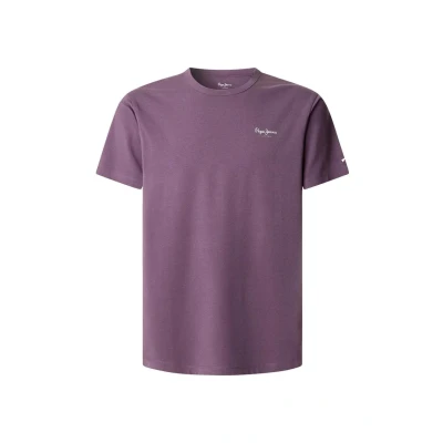 Abbildung von Pepe Jeans Original Tshirt basic, Herren, Größe: Small, Aubergine purple