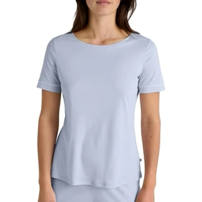 Abbildung von Calida Favourites Nachtwäsche Shirt, Damen, Größe: 44/46, Harmony blue