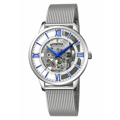 Abbildung von Festina Automatico Uhr silvercoloured, Herren, Größe: One Size, Silver coloured