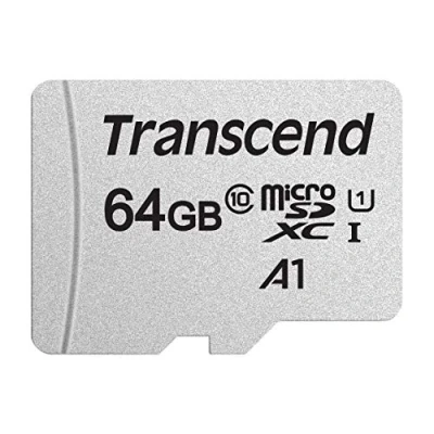 Abbildung von Transcend Highspeed 64GB micro SDXC/SDHC Speicherkarte (für Smartphones, etc. und Digitalkameras) / 4K, Class 10, UHS I, A1 TS64GUSD300S