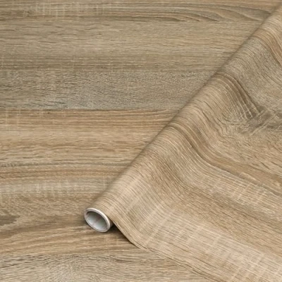 Abbildung von d c fix Möbel Klebefolie Sonoma Eiche Hell Holz Optik 45 cm x 2 m Möbelfolie selbstklebende Deko Folie Küche Tisch Schrank Fensterbank Küchenfronten Schrankfolie Tischfolie Holzfolie braun