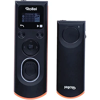 Abbildung von Rollei Wireless Fernauslöser für Sony erlaubt die kabellose Fernauslösung, Langzeitbellichtungen, Serienbild und Zeitintervall Aufnahmen Ihrer (Hersteller) DSLM/DSLR Kamera, LCD Display beleuchtet