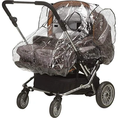 Abbildung von Universal Regenschutz Regenverdeck für Kinderwagen Buggy/Jogger Baby Schale