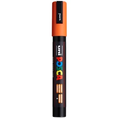 Abbildung von uni ball 182514 POSCA Marker mit mittelfeiner Rundspitze orange