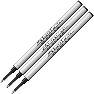 Abbildung von Faber Castell 148712 Ersatzmine Tintenroller Basic (3er Pack, schwarz)