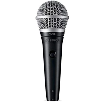 Abbildung von Shure PGA48 Dynamisches Mikrofon Handmikrofon für Gesang mit Nierencharakteristik, diskretem EIN/Aus Schalter, 3 poligem XLR Anschluss, 15&#039; auf Kabel (PGA48 E)