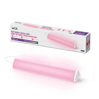 Abbildung von WiZ Tunable White and Color Lightbar (400 lm), LED mit 16 Mio. Farben oder warm bis kaltweißem dimmbarem Licht, smarte Lichtsteuerung über WLAN per Stimme/App, weiß