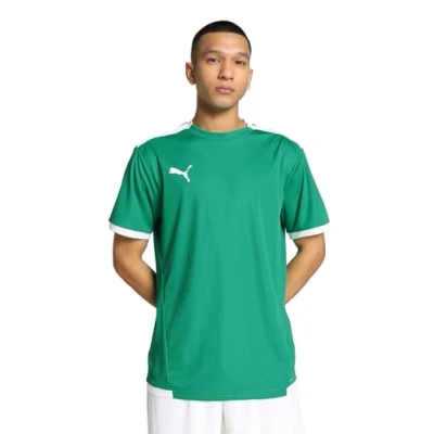 Abbildung von puma Herren Teamliga Jersey Shirt, Pepper Green White, M EU