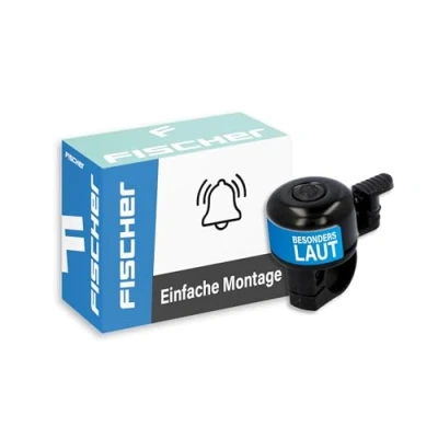 Abbildung von FISCHER Mini Fahrradglocke, schwarz, One Size