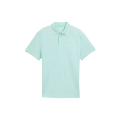 Abbildung von TOM Tailor MIT Stretch Poloshirt, Herren, Größe: 3XL, Mint white two tone pique