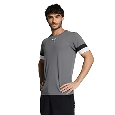 Abbildung von puma Herren Teamrise Jersey Shirt, Smoked Pearl Black White, L EU