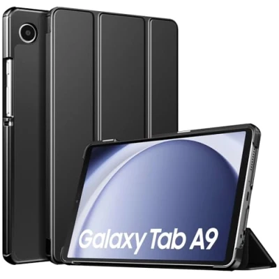 Abbildung von TiMOVO Hülle Kompatibel mit Samsung Galaxy Tab A9 8,7&quot; 2023, Schlank Leicht Schutzhülle Ständer &amp; Harter Rückseite für das Neue 8,7 Zoll Tablet SM X110/X115/X117, Schwarz