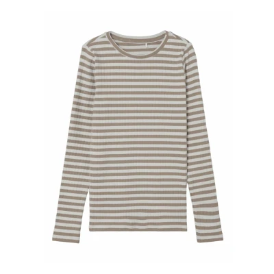 Abbildung von Name it Tshirt Rippstrick Strickpullover für Kinder, Größe: 116, Mocha meringue