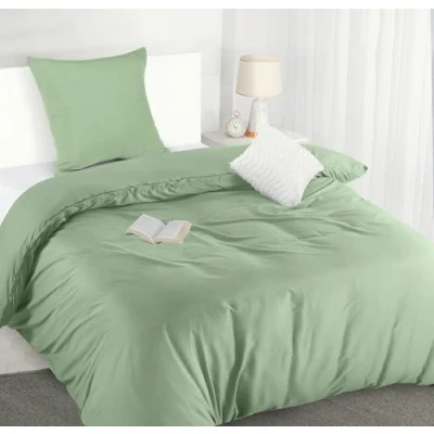 Abbildung von Utopia Bedding Bettwäsche 135x200 Set Mikrofaser Bettbezug cm + 1 Kissenbezug 80x80 Salbeigrün