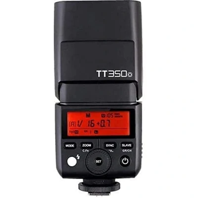 Abbildung von Godox Blitzgerät TT350N Systemblitzgerät für Nikon Kameras, Schwarz