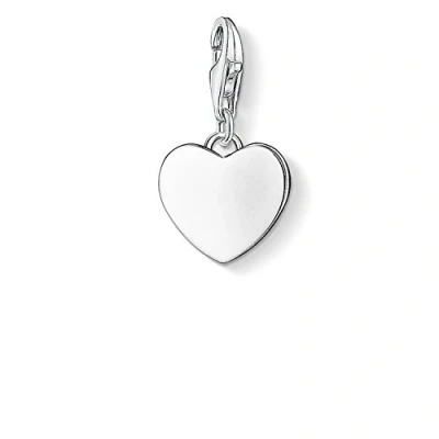 Abbildung von Thomas Sabo Damen Charm Anhänger Herz Club 925 Sterling Silber 0766 001 12