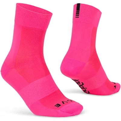 Abbildung von GripGrab Lightweight SL Performance Sommer Radsport Socken 1er und 3er Pack Eyecatching 2 Längen Radsocken Lang Kurz