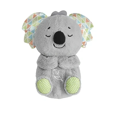 Abbildung von Fisher Price Schlummer Koala mit Sanfter Musik, Licht &amp; Rhythmischen Atembewegungen, Kuscheltier, Baby Spielzeug, Nachtlicht Musik für Babys, Erstausstattung, Neugeborene 0+, HBP87