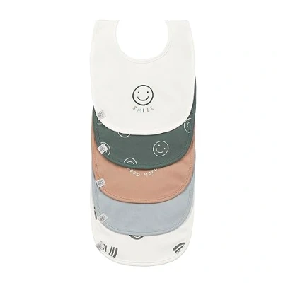Abbildung von LÄSSIG Baby Kleinkind Lätzchen Set (5 St.) Klettverschluss Baumwolle wasserdicht/Value Pack Bib Tiny Smile