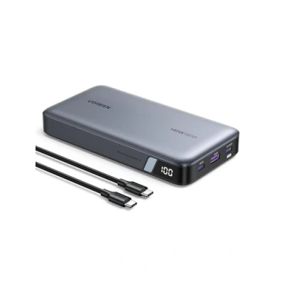 Abbildung von UGREEN Nexode Power Bank 145W Max 25000mAh externer Akku mit 3 Anschlüsse USB C Powerbank Digitales Display, kompatibel MacBook Pro/Air, iPhone 16 Pro Max/Pro/16/15, Galaxy S24 Ultra, Dell
