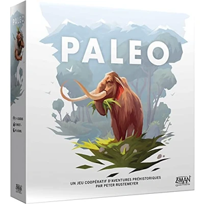 Abbildung von Z Man Games Paelo Gesellschaftsspiel für Kinder ab 10 Jahren 2 bis 4 Spieler 40 60 Minuten Tauchen Sie ein in prähistorisches Universum und überleben wie unsere Vorfahren auf
